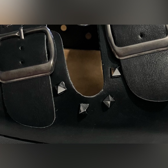 New Olivia Miller Women’s Cork Footbed Flat Slide Sandal /2 Straps Adjustable - Picture 5 of 7